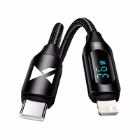 Wozinsky WUCLC1 Lightning - USB-C kabelis 36W 480Mb/s 1m - juodas