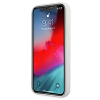 Guess GUHCP12LLSVSCR iPhone 12 Pro Max 6.7" kreminis kietasis dėklas Script Vintage