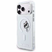 Karl Lagerfeld IML Peekaboo MagSafe Dėklas for iPhone 17 Pro Max - Clear