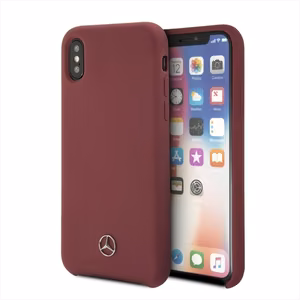 Mercedes Silicone Line dėklas telefonui iPhone X/XS - raudonas
