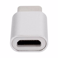 XQISIT USB-C TO MICRO-USB ADAPTERIS SIDABRINIS Be pakuotės