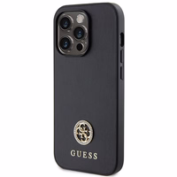 Guess GUHCP14LPS4DGPK iPhone 14 Pro 6.1" juodas/juodas hardcase Strass Metal Logo