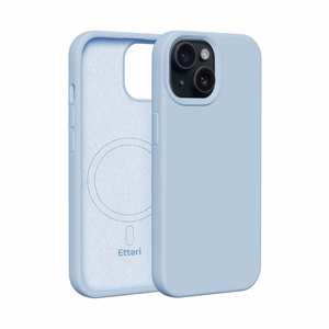 "Etteri" silikoninis "Mag" dėklas iPhone 14 6,1" šviesiai mėlynas