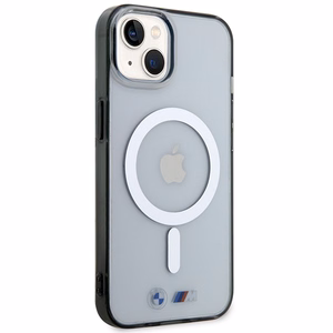 BMW BMHMP14SHCRS iPhone 14 6.1" dėklas skaidrus kietas dėklas Sidabrinis Žiedas MagSafe