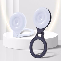 Magnetinis telefono stovas su šviesa suderinamas su MagSafe L8 baltas