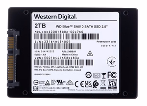 Western Digital mėlynas SA510 2.5" 2 TB Serial ATA III