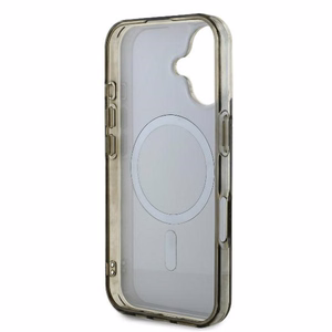 Guess IML 4G Fonas Magnetinis dėklas telefonui iPhone 16 Plus - rudas