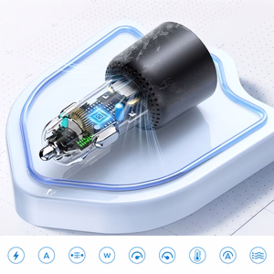 Orico HyperDrive 165W USB-A + 2x USB-C automobilinis įkroviklis - juodas