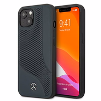 Mercedes odinis perforuotos srities dėklas telefonui iPhone 13 mini – tamsiai mėlynas