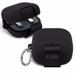 Tech-Protect Slim Hook dėklas skirtas Samsung Galaxy Buds 4 / 4 Pro juodas