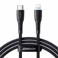 Joyroom Starry Series SA32-CL3 30W USB-C / Lightning kabelis 1 m - juodas