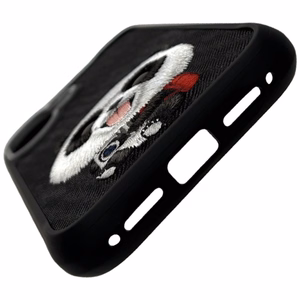 Nimmy Big Eyed Pet 2.0 pandos dėklas telefonui iPhone 17 - juodas