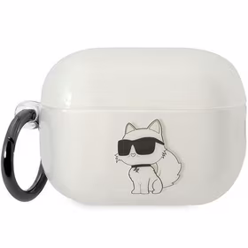 Karl Lagerfeld KLAP2HNCHTCT AirPods Pro 2 dėklas permatomas Ikonik Choupette