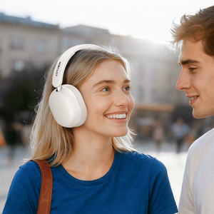 Belaidės ausinės Acefast H12 Hybrid ANC baltos