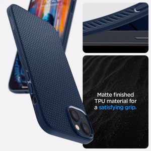 Spigen Liquid Air dėklas, skirtas iPhone 14 Plus – mėlynas