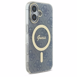 Guess IML 4G MagSafe iPhone 16 dėklas - mėlynas