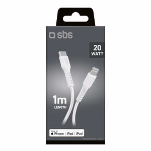 SBS TECABLELIGTC1W Кабель USB-C - Lightning MFi сертифицирован 1m - белый