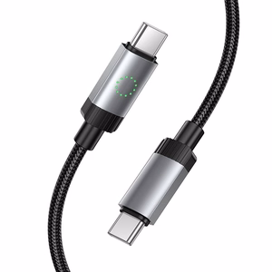 Kabelis USB C į USB C Hoco 3A 60W 1 m X117 juodas