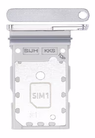 SIM kortelės laikiklis Samsung S908 S22 Ultra Dual Phantom White originalus (service pack)
