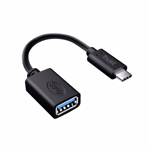 Trust Calyx - USB-C to USB-A adapter cable (black)
