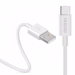 USB Laidas Dudao L1T baltas Type-C 100cm (iki 3A)