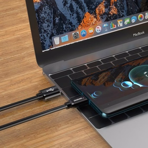 Dudao USB - USB Type C kabelis Super Greitas Įkrovimas 1 m, juodas (L5G-Black)