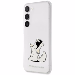 Karl Lagerfeld KLHCS23MCFNRC S23+ S916 permatomas kietasis dėklas Choupette Fun