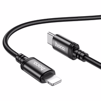 Kabelis USB C į Lightning Hoco PD 27W 2 m X89 juodas