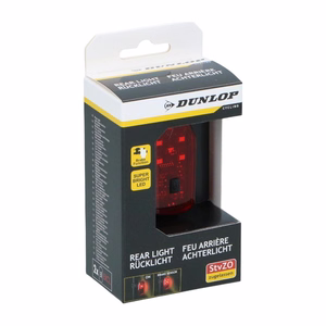 Dunlop K-Mark galinis dviračio žibintas su 5 LED ir stabdymo signalo funkcija