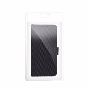 Atverčiamas 4Card RFID dėklas Xiaomi 17 PRO / 18 PRO su apsauga nuo vagysčių, iš technologinio audinio, juodas