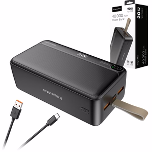 Kruger&Matz 40000 mAh Li-ion išorinis akumuliatorius su QC ir PD