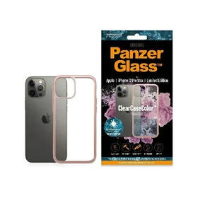 PanzerGlass ClearCase dėklas telefonui iPhone 12 Pro Max – permatomas ir rožinis