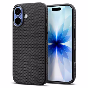 Spigen Liquid Air dėklas telefonui iPhone 17 - matinė juoda