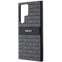 DKNY odinis Mono Stripe ir Metal Logo dėklas telefonui Samsung Galaxy S24 Ultra - juodas