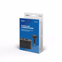 Savio 12/24V automobilio žiebtuvėlio lizdo šakotuvas SA-024