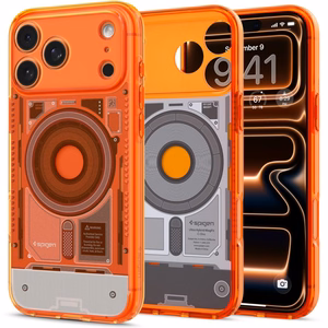 Spigen Ultra Hybrid MagSafe dėklas iPhone 18 Pro / 17 Pro, oranžinis