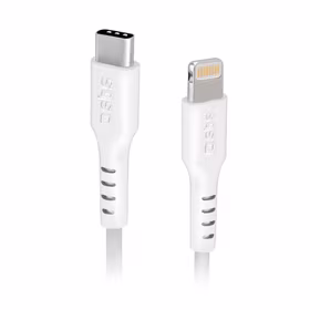 SBS TECABLELIGTC2W USB-C - Lightning kabelis 2 m - baltas