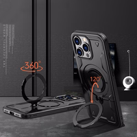 Hybrid Armor Trendy dėklas telefonui su MagSafe iPhone 16 Pro Max - juodas