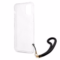 Guess GUHCP12MKSARBK iPhone 12/12 Pro 6.1" juodas/juodas kietas dėklas Camo kolekcija