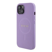 Guess GUHMP15SPSAHMCU iPhone 15 6.1" violetinis/violetinis kietas dėklas Saffiano MagSafe