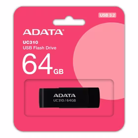 USB atmintinė USB3.2 64GB juoda Adata UC310