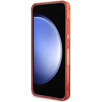 AMG skaidrus dviejų spalvų MagSafe dėklas telefonui Samsung Galaxy S24 - juodas