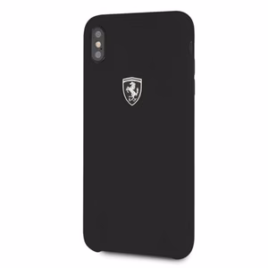 Ferrari kietasis dėklas FEOSIHCI65BK iPhone Xs Max - juodas/juodas silikoninis Off Track