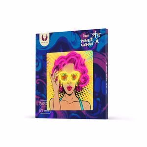 Neon ART LED POWER WOMAN geltonas-violetinis FLA02 Forever Light