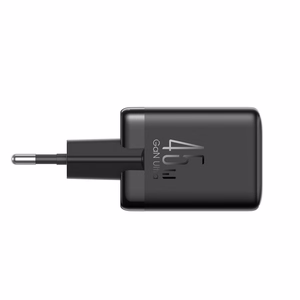 Joyroom JR-TG8 GaN 45W USB-C + USB-A sieninis įkroviklis – spalva: juoda