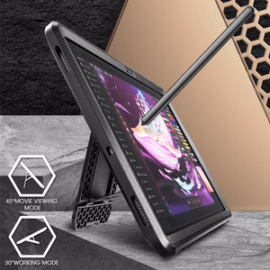 Supcase Unicorn Beetle Pro dėklas Samsung Galaxy Tab S9 11.0 / S9 FE / S10 FE / S10 Lite 10.9 juodas
