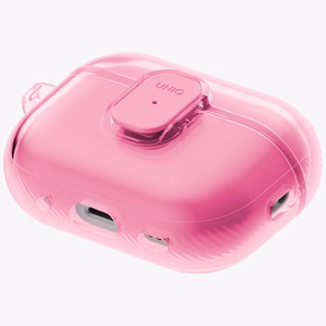 Uniq Glase Pro deklas AirPods Pro 3 Lock deklas - skaidrus rozinis