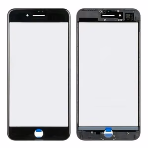 LCD stikliukas Apple iPhone 5S/SE su rėmeliu juodas ORG