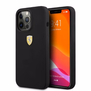 Ferrari FESSIHMP13XBK iPhone 13 Pro Max 6.7" чёрный/чёрный жёсткий чехол Silicone MagSafe