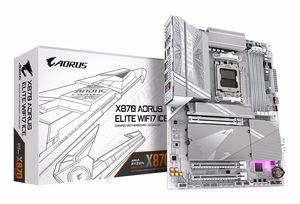 Pagrindinė plokštė GIGABYTE X870 AORUS ELITE WIFI7 ICE AMD X870 Socket AM5 ATX DDR5